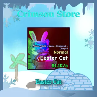 Neon Albino Gold Easter Cat