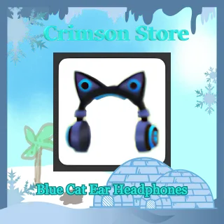 Blue Cat Ear Headphones