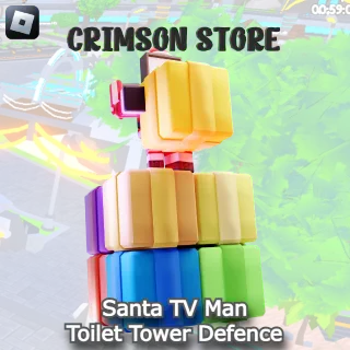 Santa TV Man - Toilet Tower Defense