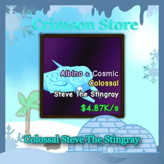 Albino Colossal Steve The Stingray
