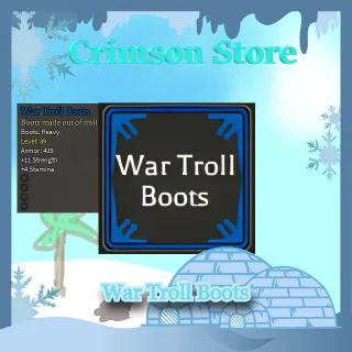 War Troll Boots 4 Rune Slot