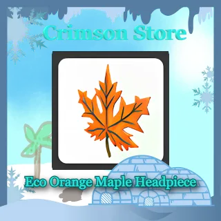 Eco Orange Maple Headpiece