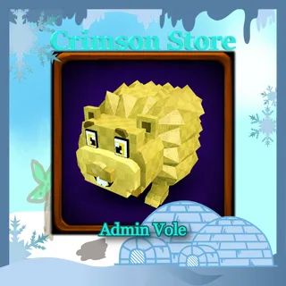 Huge Gold Admin Vole