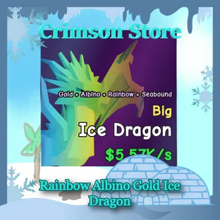Rainbow Albino Gold Ice Dragon
