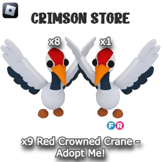 x9 Red Crowned Crane - Adopt Me!