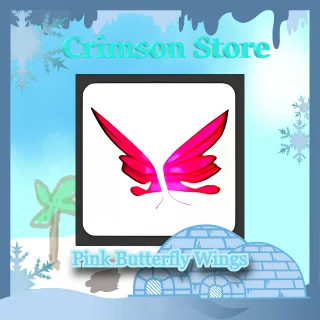 x2 Pink Butterfly Wings