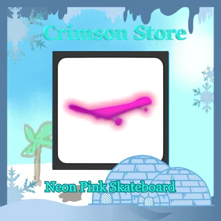 Neon Pink Skateboard