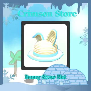 Bunny Straw Hat