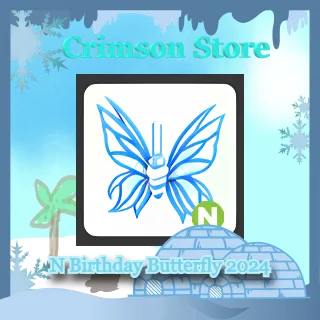 N Birthday Butterfly 2024