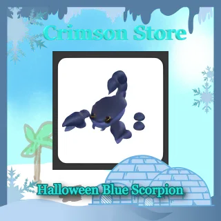 x4 Halloween Blue Scorpion