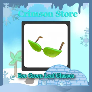 Eco Green Leaf Glasses