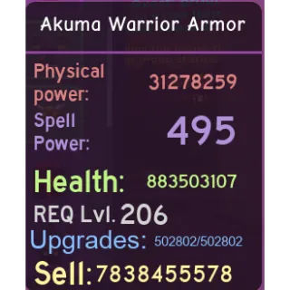 Purple Akuma War Body