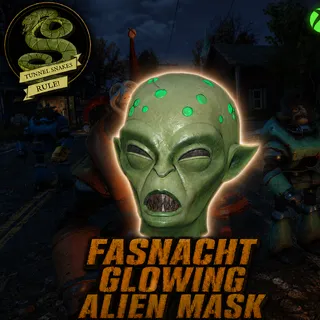 Fasnacht glowing alien mask