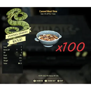 Canned meat stew