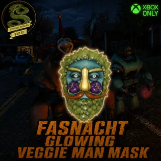 Fasnacht glowing veggie man mask