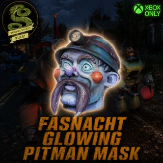 Fasnacht glowing pitman mask