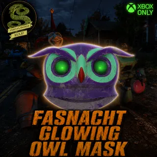 Fasnacht glowing owl mask