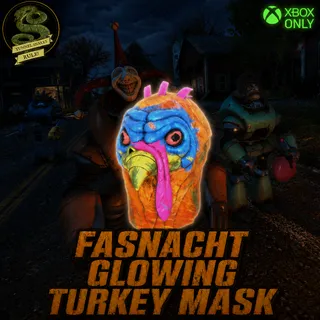 Fasnacht glowing turkey mask