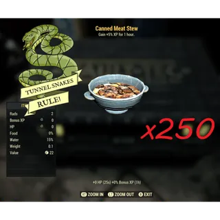 Canned meat stew