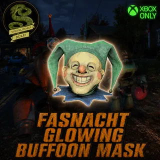 Fasnacht glowing buffoon mask