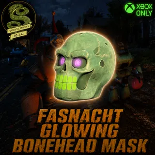 Fasnacht glowing bonehead mask