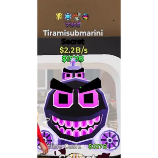 Fortnite Steal the Brainrot Void Tiramisubmarini 2.2b/s  4 traited