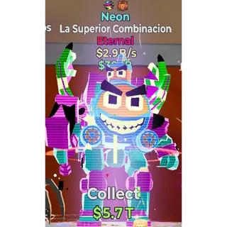 Fortnite Steal the Brainrot Neon La Superior Combinacion 2.9B/s 2 trait Super Rare New