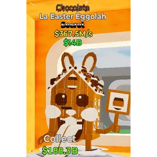 Fortnite Steal the Brainrot choclate La Easter Eggolah 367.5M/s 0.5% super rare new brainrot