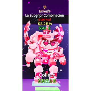 Fortnite Steal the Brainrot Lovely La Superior Combinacion 2.2B/s 1 trait Super Rare New