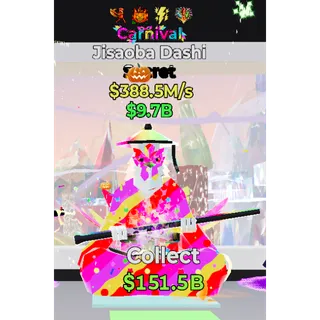 Fortnite Steal the Brainrot Carnival Jisaoba Dashi 388.5M/s 4 traited  0.1% Super Rare