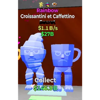 Fortnite Steal the Brainrot Rainbow Croissantini et Caffettino 1.1b/s