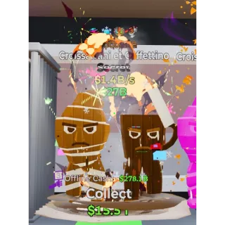 Fortnite Steal the Brainrot Chocolate Croissantini et Caffettino 1.4B/s