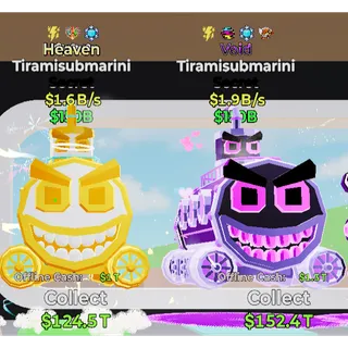 Fortnite Steal the Brainrot Void Tiramisubmarini 1.9B/s 4trait Heaven 1.6B/s 3trait Bundle