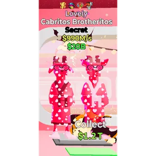 Fortnite Steal the Brainrot Cabritos Brotheritos lovely 990m/s