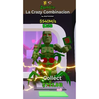 Fortnite Steal the Brainrot Zombie La Crazy Combinacion 540M/s 2traited