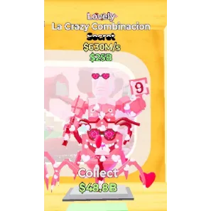 Fortnite Steal the Brainrot La Crazy Combinacion lovely 630m/s