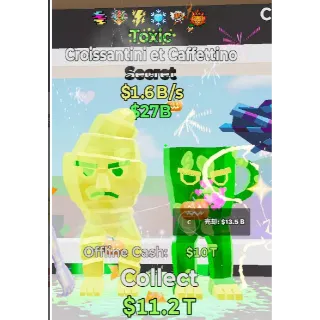 Fortnite Steal the Brainrot Toxic Croissantini et Caffettino  6 traited 1.6B/s