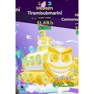 Fortnite Steal the Brainrot Heaven Tiramisubmarini 1.8B/s  3 traited