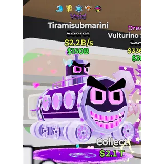 Fortnite Steal the Brainrot Void Tiramisubmarini 2.2b/s  5 traited