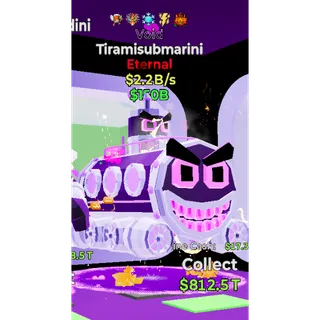 Fortnite Steal the Brainrot Void Tiramisubmarini 2.2B/s 5 traited