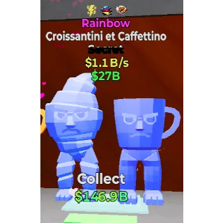 Fortnite Steal the Brainrot Rainbow Croissantini et Caffettino 1.1b/s