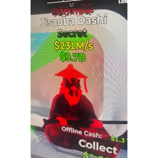 Fortnite Steal the Brainrot Darkness Jisaoba Dashi 231M/S  0.1% Super Rare