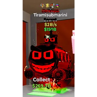 Fortnite Steal the Brainrot Darkness Tiramisubmarini 2B/s 4 traits