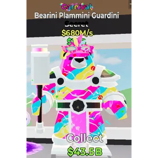 Fortnite Steal the Brainrot Carnival Bearini Plammini Guardini 680M/s Super Rare 0.2%