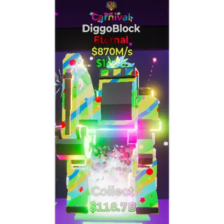Fortnite Steal the Brainrot Carnival Diggoblock 1traited Super Rare NEW