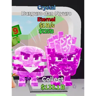 Fortnite Steal the Brainrot Crystal Burguro dan Fryuro 1B/ Super Rare New