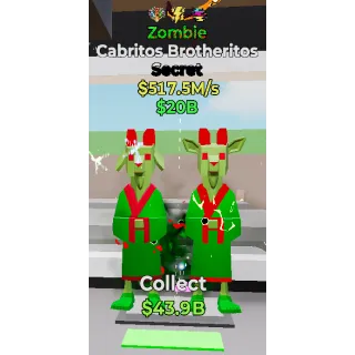 Fortnite Steal the Brainrot Cabritos Brotheritos zombie 517.5M/s