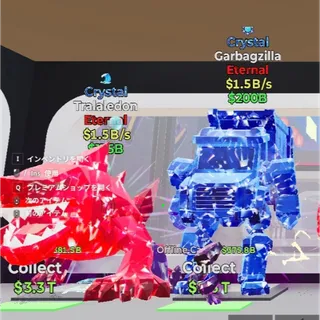 Fortnite Steal the Brainrot Crystal Tralaledon Crystal Garbagzilla Bundle