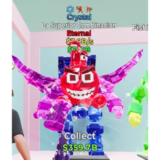 Fortnite Steal the Brainrot Crystal La Superior Combinacion 3.6B/s 3trait Super Rare New