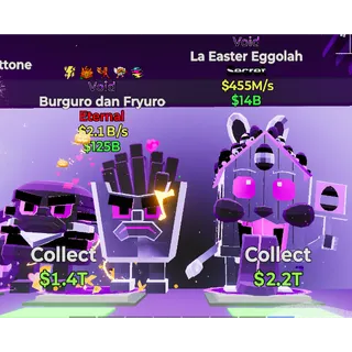 Fortnite Steal the Brainrot Void Burguro dan Fryuro 2.1B/s Void La Easter Eggolah Bundle